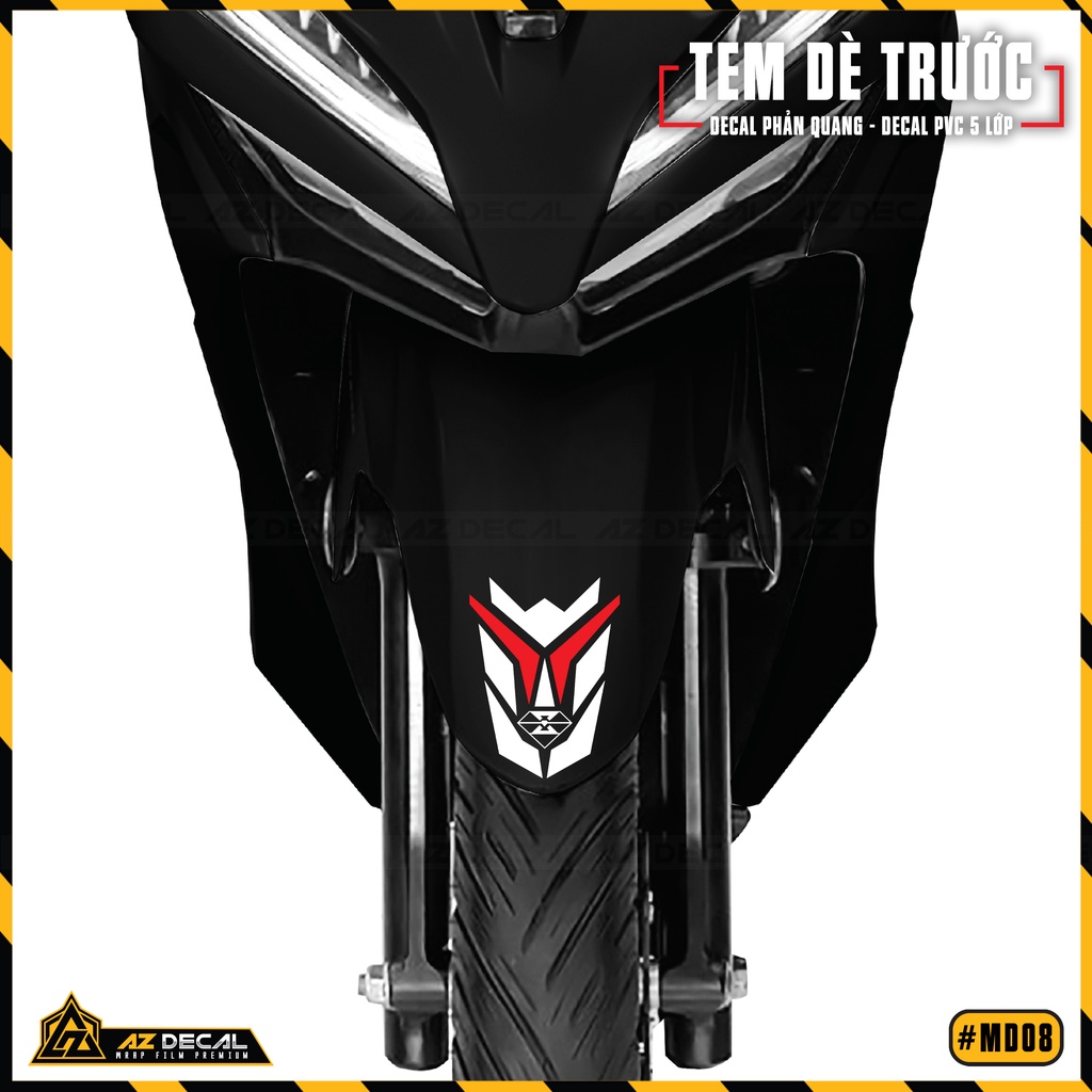 Tem Dán Dè Phản Quang Cho Xe Máy, Xe Điện | MD08 | Chống Nước, Dễ Dán