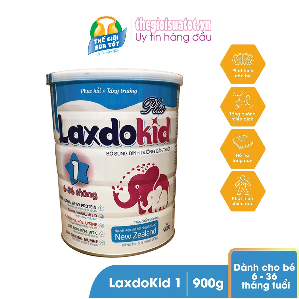 Sữa bột Laxdokid 1 - 900G (Cho trẻ Biếng ăn)