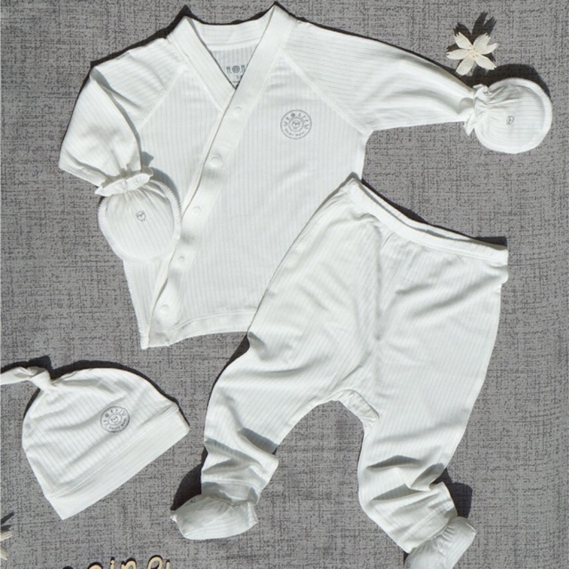 HRNEE - bộ dài cài chéo trơn