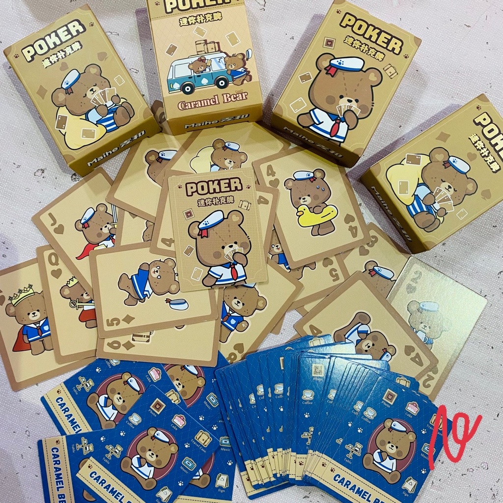 BỘ BÀI MINI HỌA TIẾT DỄ THƯƠNG - BỘ BÀI PORKER 52 LÁ