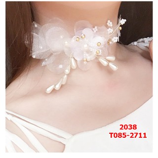 Băng đô cổ + tóc cô dâu 2in1
