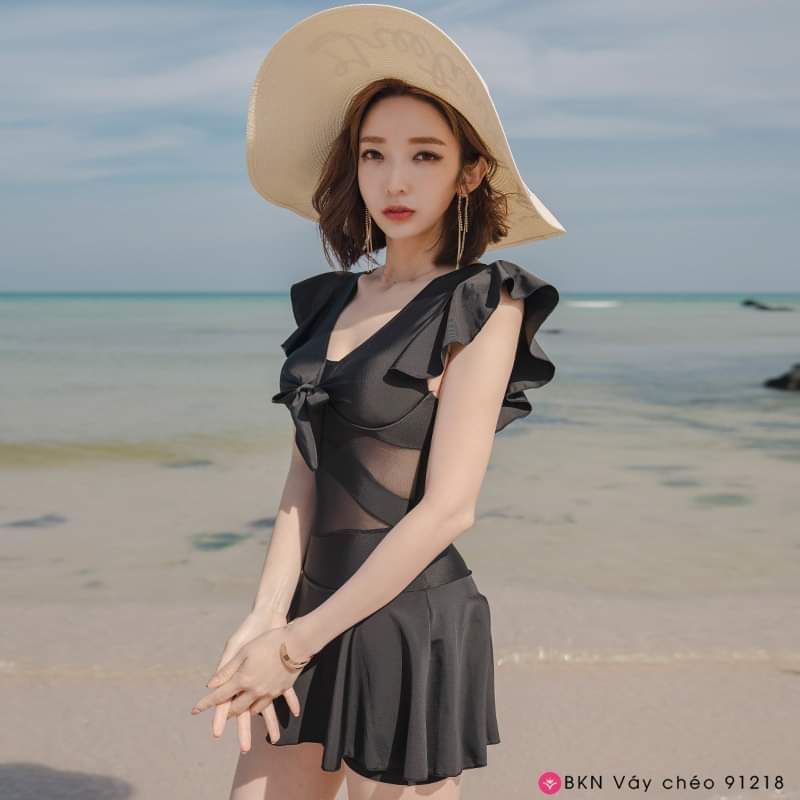 Bikini váy liền lưới eo CỰC XINH, che khuyết điểm, tôn dáng, thu hút mọi ánh nhìn