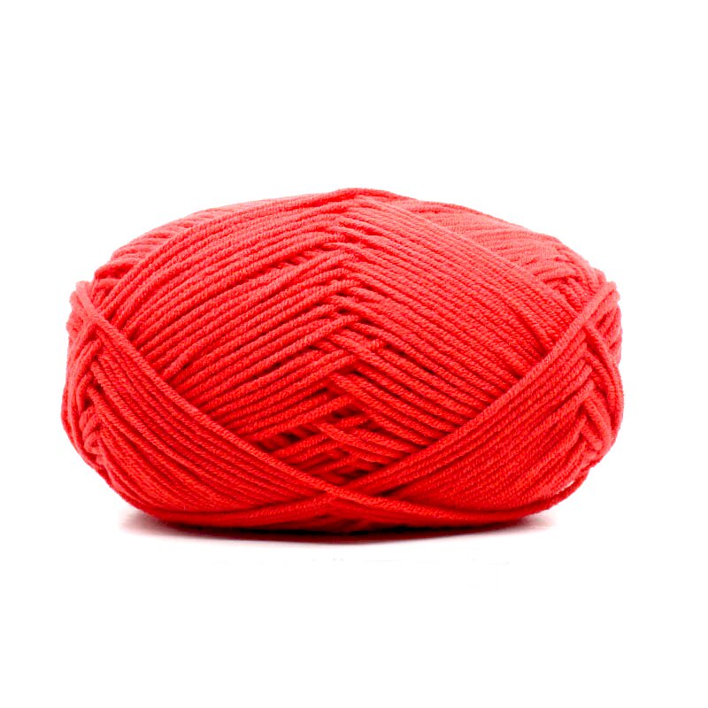 Cuộn Len cotton Mềm Mịn Đan Đồ Thủ Công 4 Sợi 50G