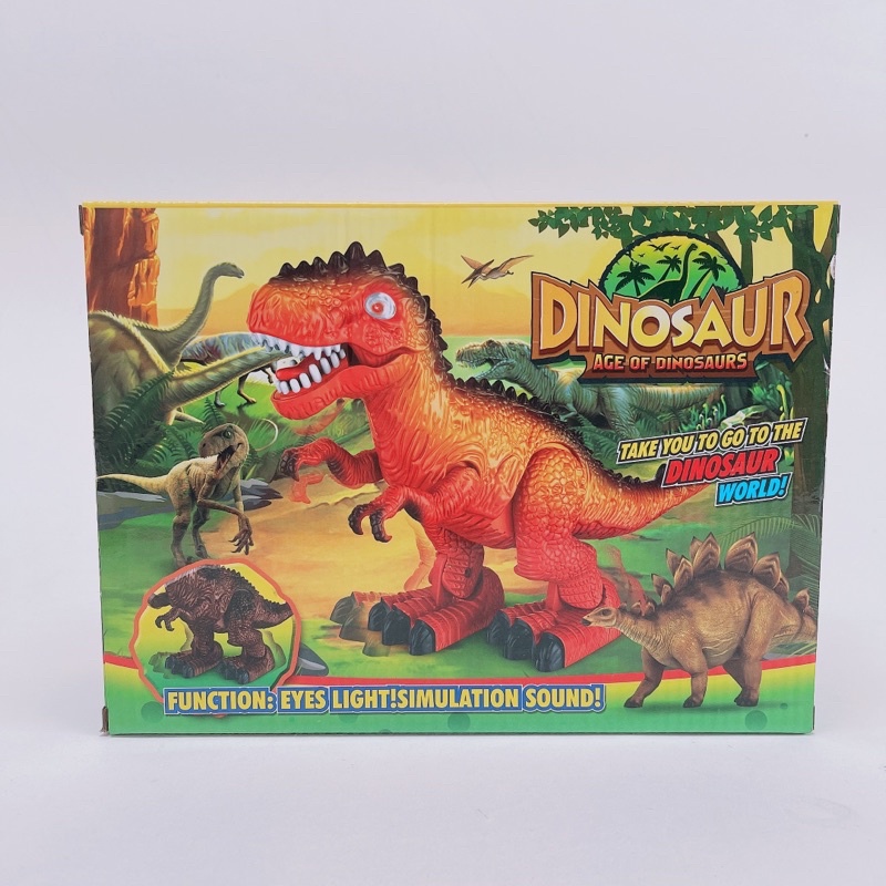 Bộ Đồ Chơi Khủng Long Bạo Chúa T Rex Chạy Pin Có Nhạc-Có Đèn Cho Bé