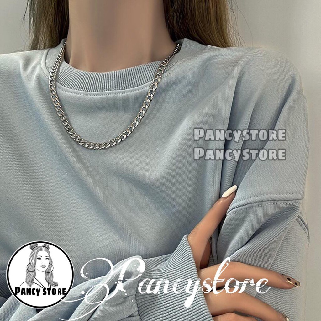 dây chuyền vòng cổ dây xích trơn titan không gỉ
