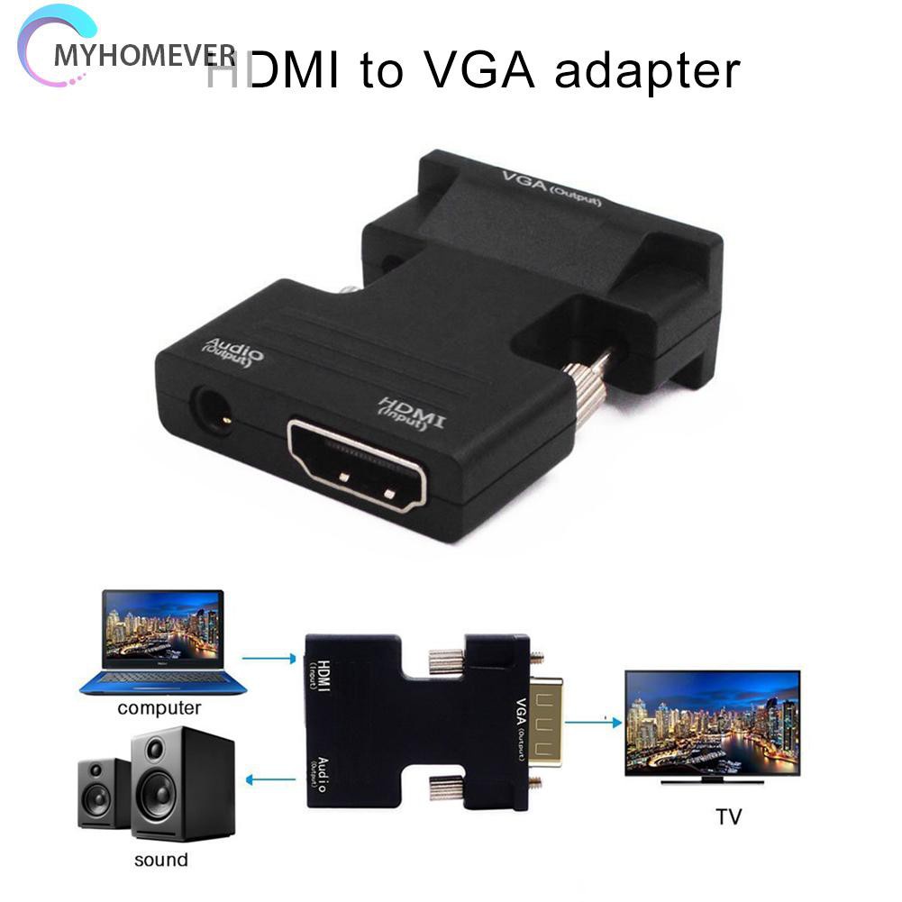 Bộ Chuyển Đổi Âm Thanh Video Kỹ Thuật Số Hd 1080p Hdmi Sang Vga Cho Pc