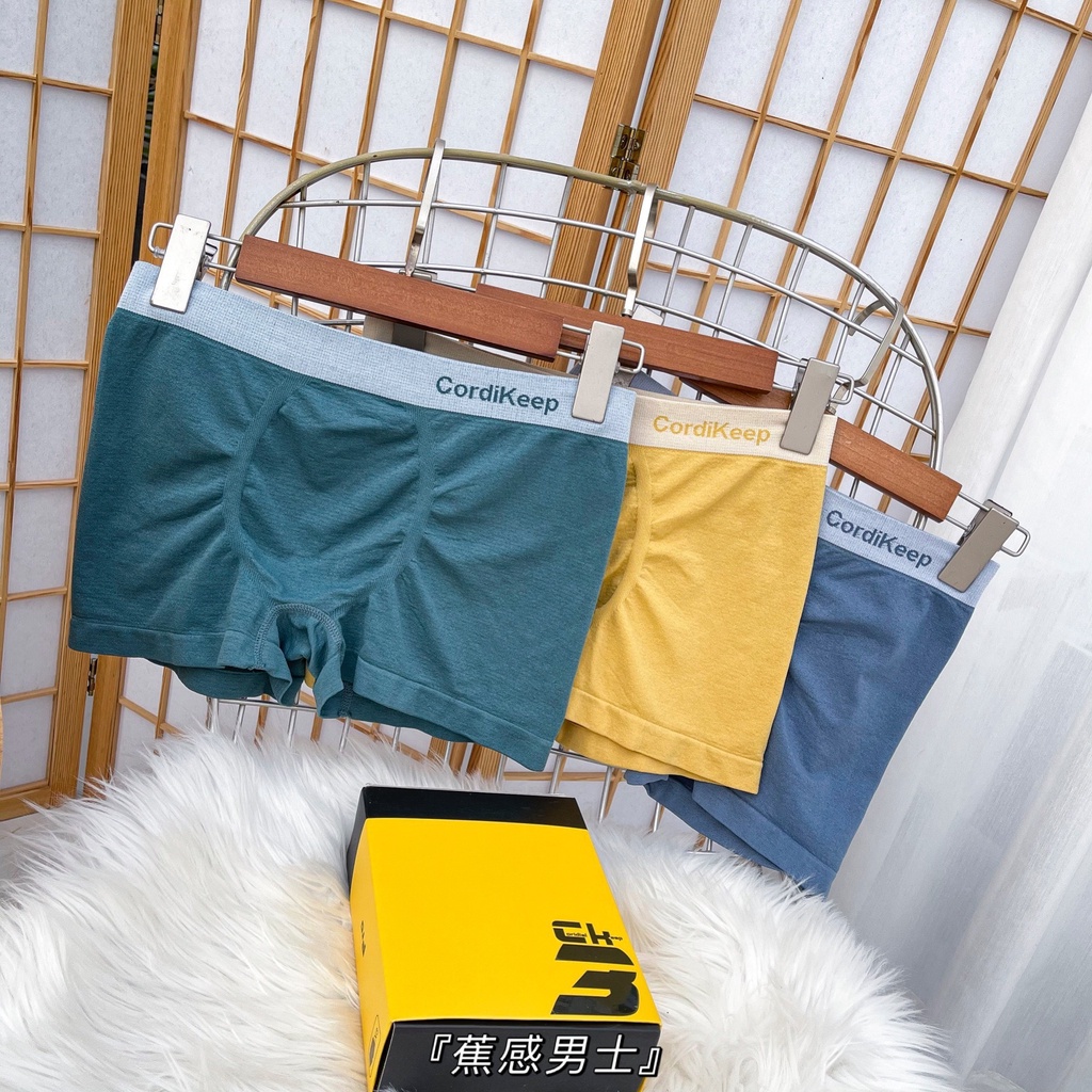 Quần Lót Nam Boxer Phối Màu Sắc Tương Phản Thoáng Khí