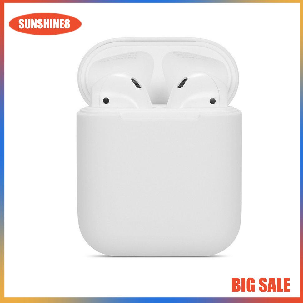 【SUN】Earphone Case For Airpods 1/2 Silicone Wireless Earphone Cover Protective Case