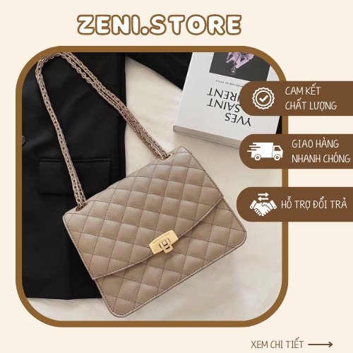 Túi cnk da hạt Túi xách ck ô trám size 24 - ZENI.STORE