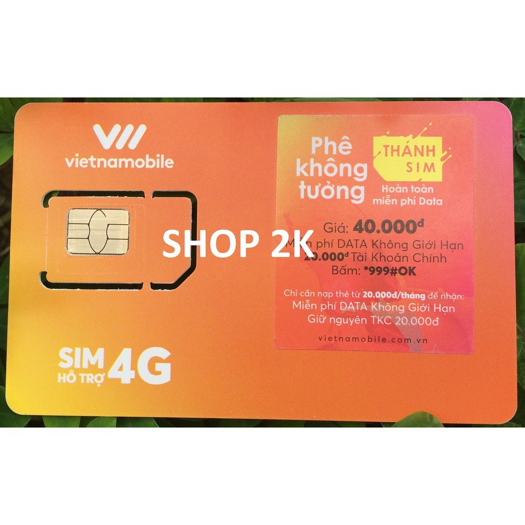 (Rẻ nhất shopee )Siêu Thánh sim 4G giá sỉ vietnamobile tận gốc - FREE Data không giới hạn đầu số 092,058