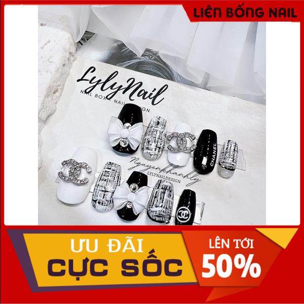 Nơ bột nail - Làm thủ công