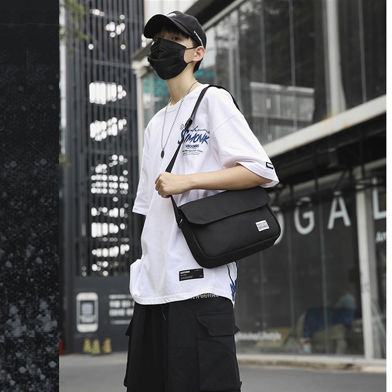 Túi đeo chéo nam vải canvas bền bỉ, túi chéo nam nữ unisex phong cách Hàn Quốc | BigBuy360 - bigbuy360.vn