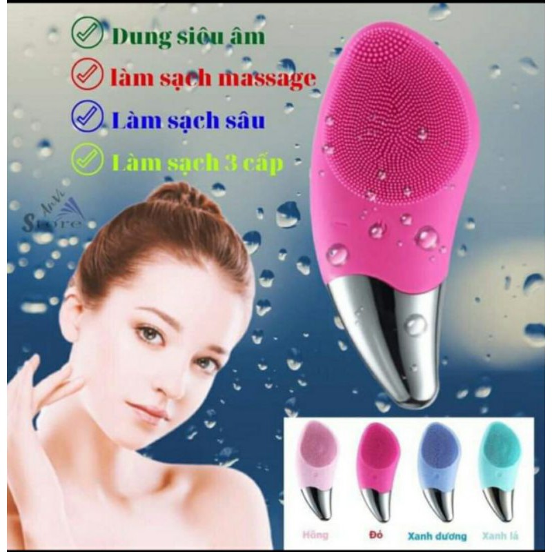 Máy rửa mặt SONIC FACIAL cao cấp 3 IN 1