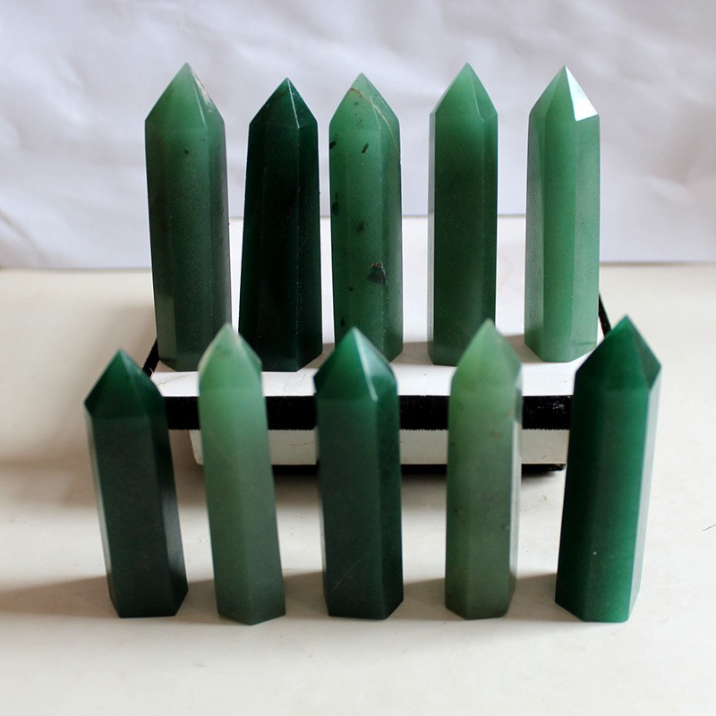 Đá Thanh Tẩy Hình Trụ Green Aventurine