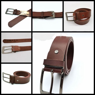Thắt lưng da nam, dây lưng nam mặt khóa kim tiện lợi, dây da Simili bền bỉ dễ phối đồ - Giá dùng thử