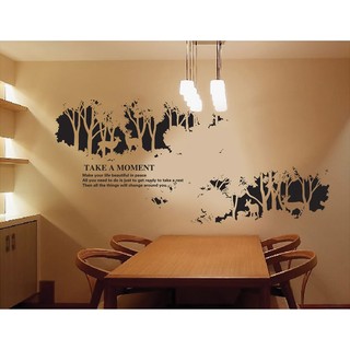 Tranh decal rừng đêm