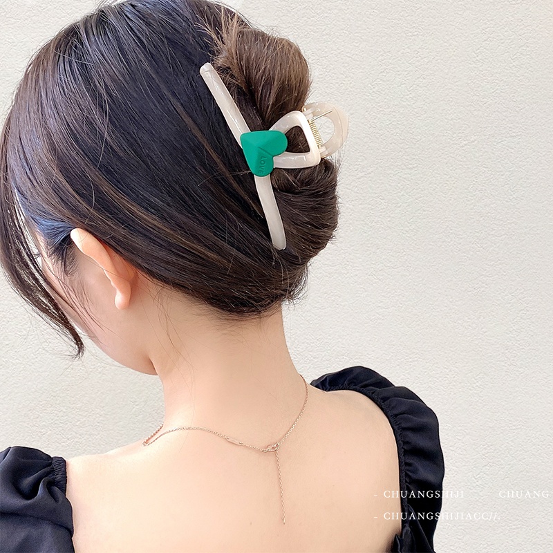 Kẹp Tóc Hình Cá Mập Bằng Acrylic Thời Trang Hàn Quốc