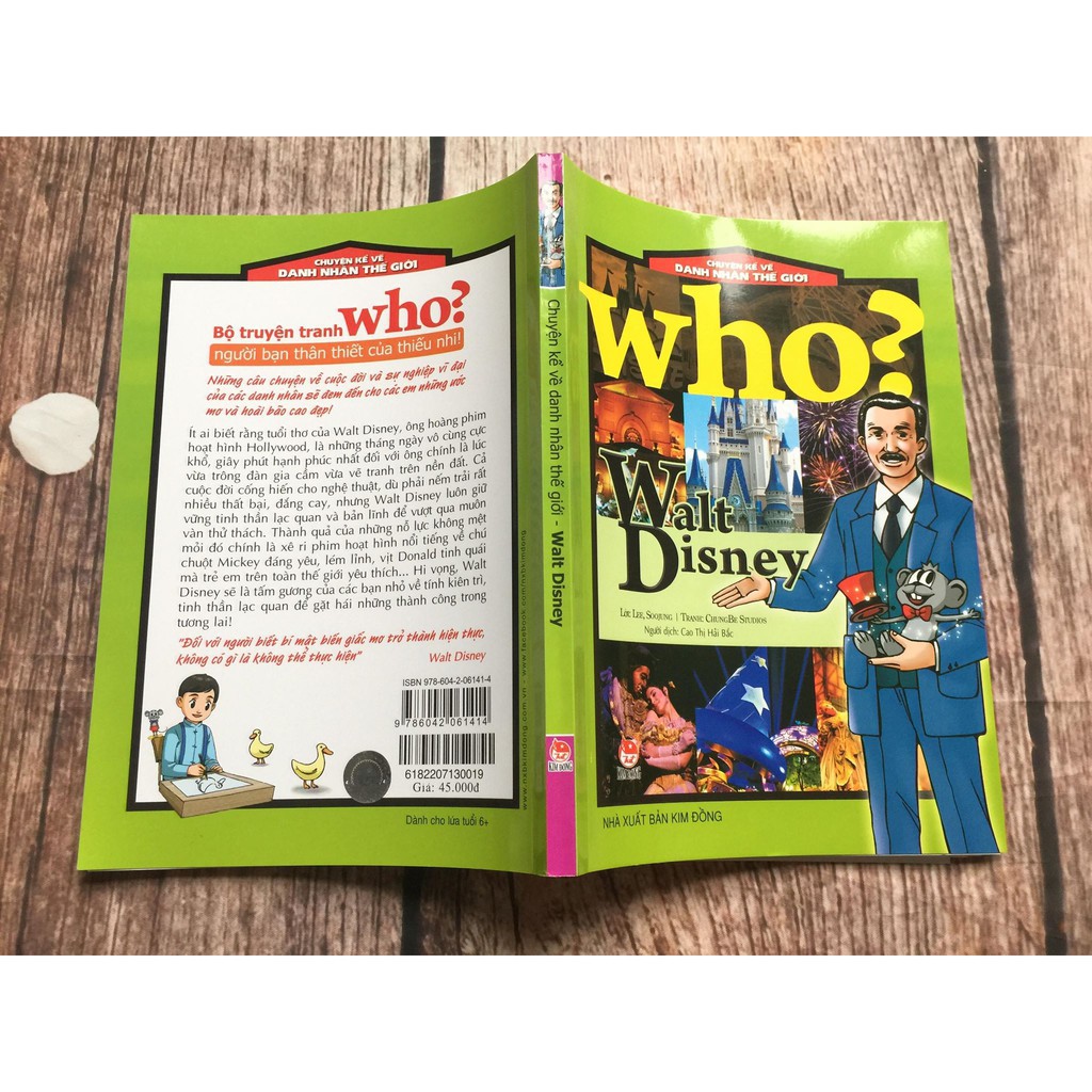 Sách - Chuyện Kể Về Danh Nhân Thế Giới - Walt Disney - Tái Bản 2019 Gigabook
