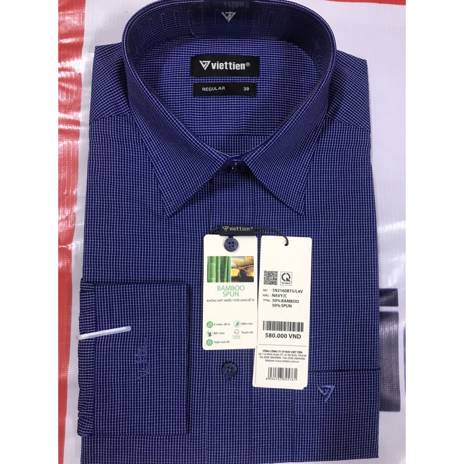 Áo sơ mi dài tay Việt Tiến  MS 2160