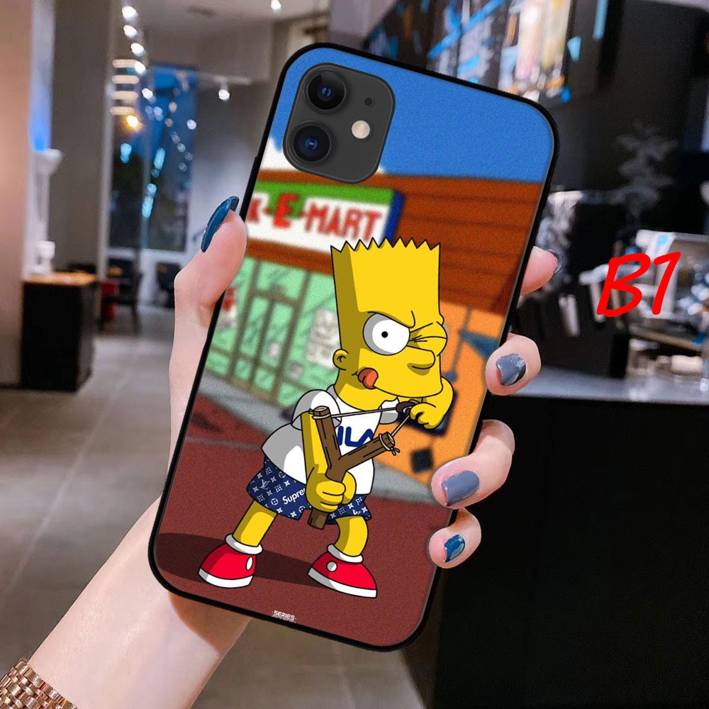 Ốp điện thoại in hình Bart Simpson cho iPhone 11 Pro Max XS MAX XR X 8 7 6s 6 Plus SE 2020