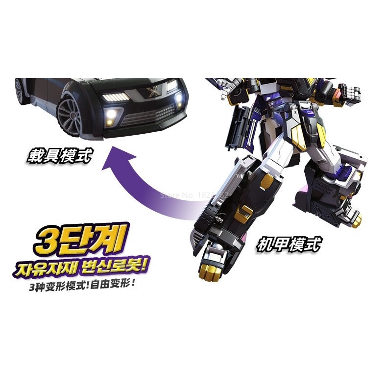 Ba chế độ mini force transformation mecha robot đồ chơi hành động miniforce x mô phỏng xe đồ chơi biến dạng máy bay