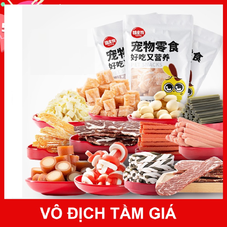 BÁNH THƯỞNG CHO CHÓ TỔNG HỢP - HIỆU HIPIDOG - CUNG CẤP CANXI LÀM SẠCH XƯƠNG HÀM