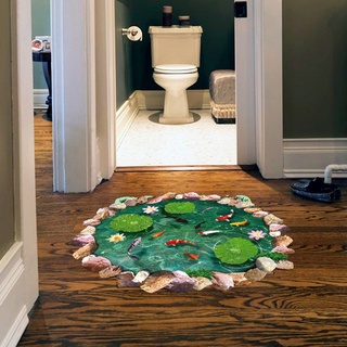 Decal dán tường Hồ cá 3D