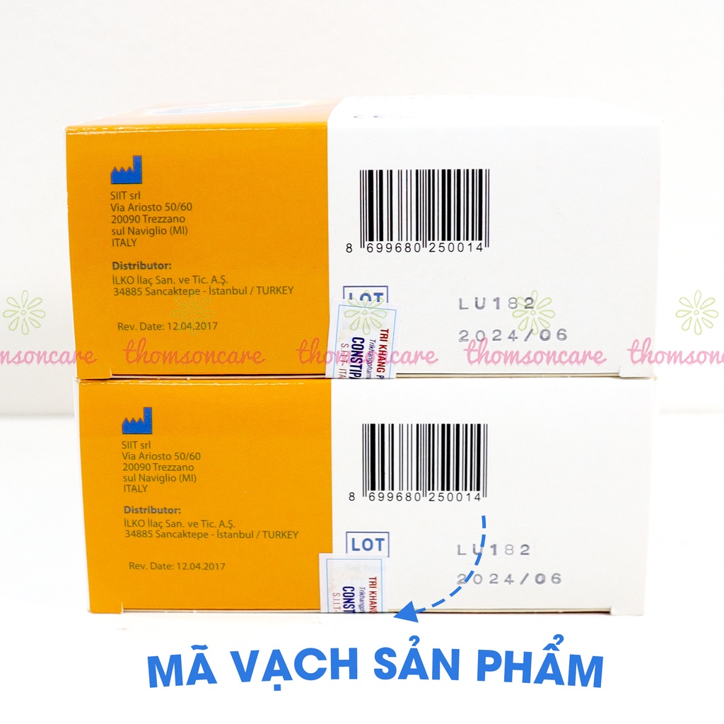 Nhuận tràng Constipass Macrogol dạng bột - Hỗ trợ giảm táo bón, làm mềm phân ở cả trẻ em và người lớn - Hộp 20 gói