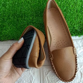 (HÌNH THẬT) GIÀY MỌI DA BÒ 100%