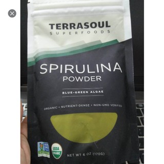 TẢO BỘT SPIRULINA HỮU CƠ TERRASOUL 170G