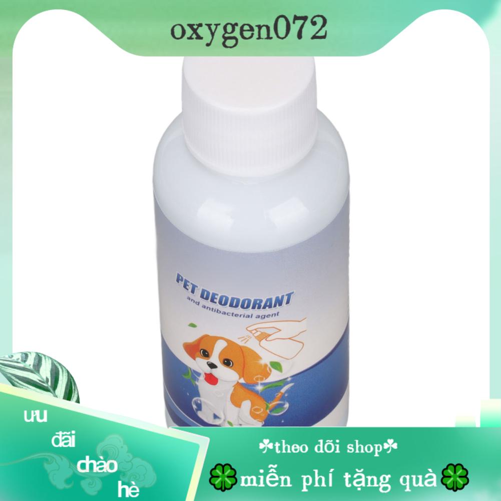 Oxygen072 Xịt khử mùi cho thú cưng Loại bỏ hiệu quả Nước tiểu chó mèo 60ml