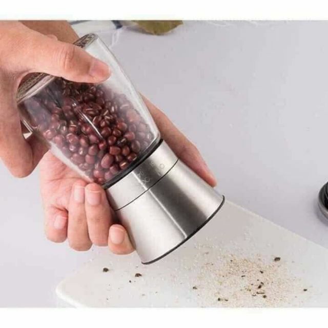 Xay tiêu inox cầm tay