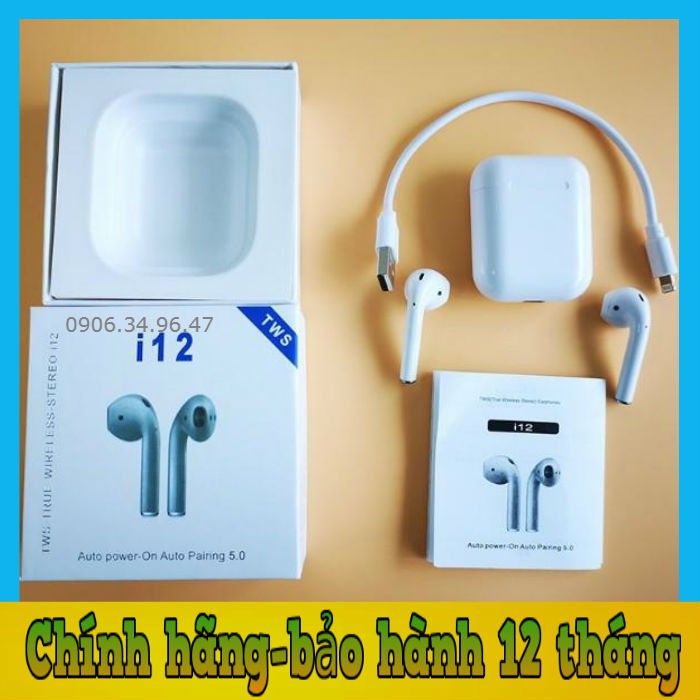 [Mua Tainghe Tặng Vỏ bọc+Móc] Tainghe Bluetooth I12,I11,I7S-TWS 5.0 Siêu Rẻ Siêu Chất Lượng. | BigBuy360 - bigbuy360.vn