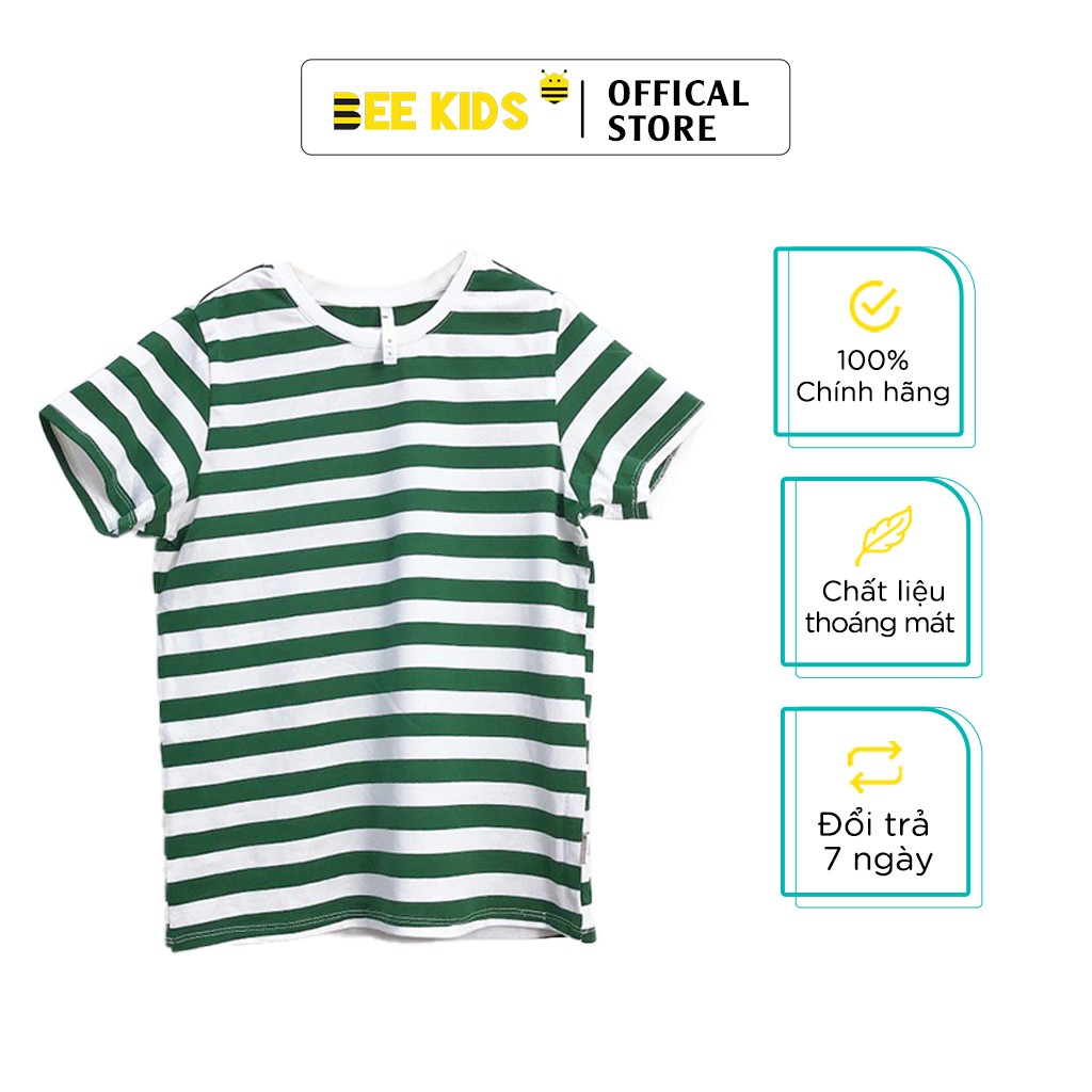 Áo Thun Bé Trai (2 -10 Tuổi) Bee Kids, Áo Thun Kẻ Sọc Ngang Mùa Hè Chất Cotton Cao Cấp - 2AT01609CO