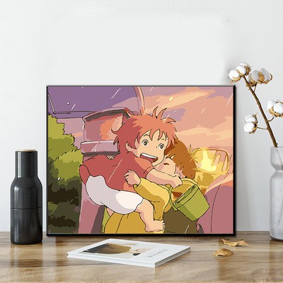 [Order]Tranh sơn dầu số hóa tự tô hình Anime Cô bé người cá Ponyo  - HÀNG ĐẶT TRƯỚC | BigBuy360 - bigbuy360.vn