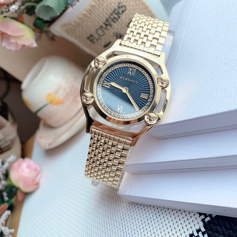 Đồng hồ nữ Vers-ace Medusa Frame Watch - Nổi bật và sang chảnh kiêu kỳ với vỏ gold  mặt đen