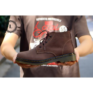 Giày Dr.68 nubuck nâu lửng cổ Thái Lan