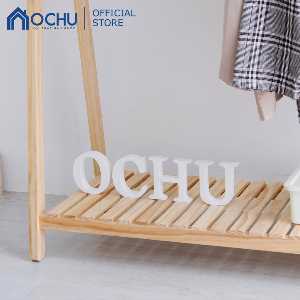 Giá treo quần áo đồ OCHU Kệ sào gỗ thông lắp ráp đa năng A HANGER 1F Nội thất thông minh decor phòng ngủ