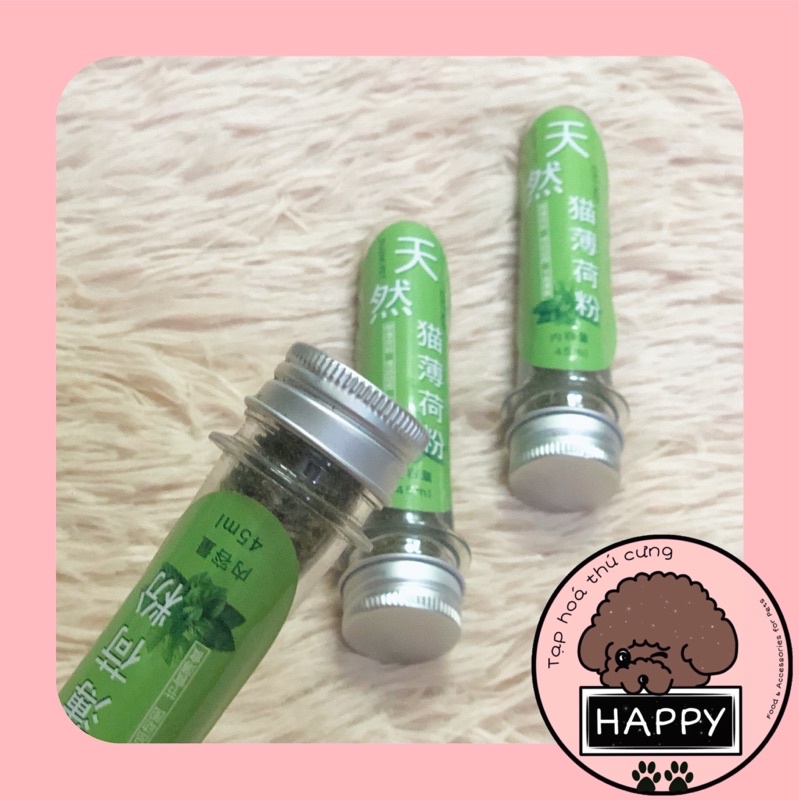 Cỏ mèo bạc hà sấy khô Catnip Duomi dạng ống 45ml / Cỏ thơm Cat mint cho mèo [Ảnh thật] [Có sẵn] - Tạp Hóa Thú Cưng Happy