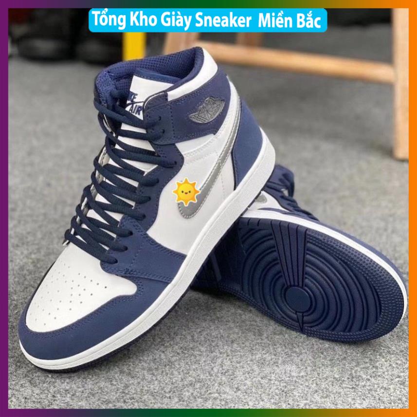 Giày thể thao Jordan NAVY Xanh Than Cổ Cao Cổ Thấp Nam Nữ cực chất dễ phối đồ FullBox -1_yhg
