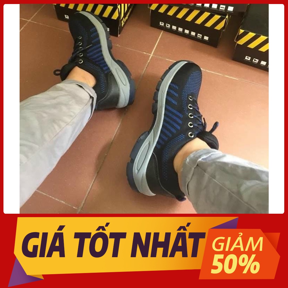 Giày Bảo Hộ Lao Động, Giày Siêu Bền, Phượt, Thể Thao, Mũi và Đế Lót Thép, Chống Đinh, Chống Va Đập, Chống Thấm