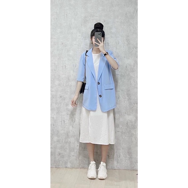 Blazer Tay Lỡ 5 Màu Như Hình(Xả Kho Kèm Ảnh Thật 100%)