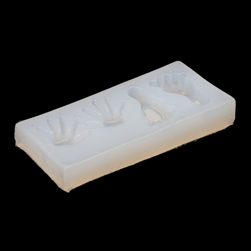 Sa Khuôn Silicon Làm Đồ Trang Sức Hình Bàn Chân Em Bé Đáng Yêu