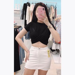 [FREESHIP] Áo xoắn eo croptop - Ảnh thật cuối