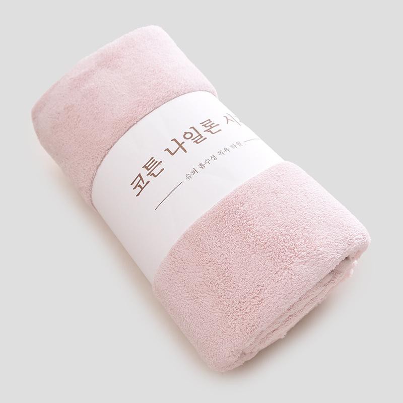 Khăn Tắm Hàn Quốc Cao Cấp - Cotton Siêu Mềm Mịn (Giao Màu Ngẫu Nhiên)