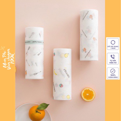 Khăn giấy lau đa năng lau bếp 40 miếng hình thú cute có thể giặt được và tái sử dụng 88289