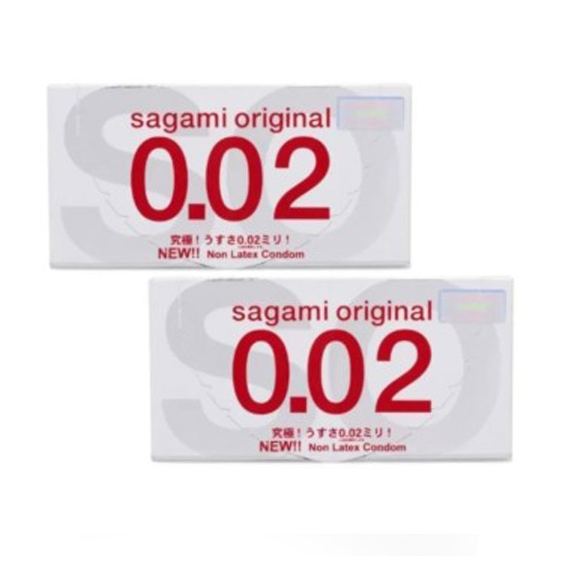 Siêu rẻ  combo 2 hộp bao cao su sagami siêu mỏng 0,02 - hàng nhập  chính - ảnh sản phẩm 2