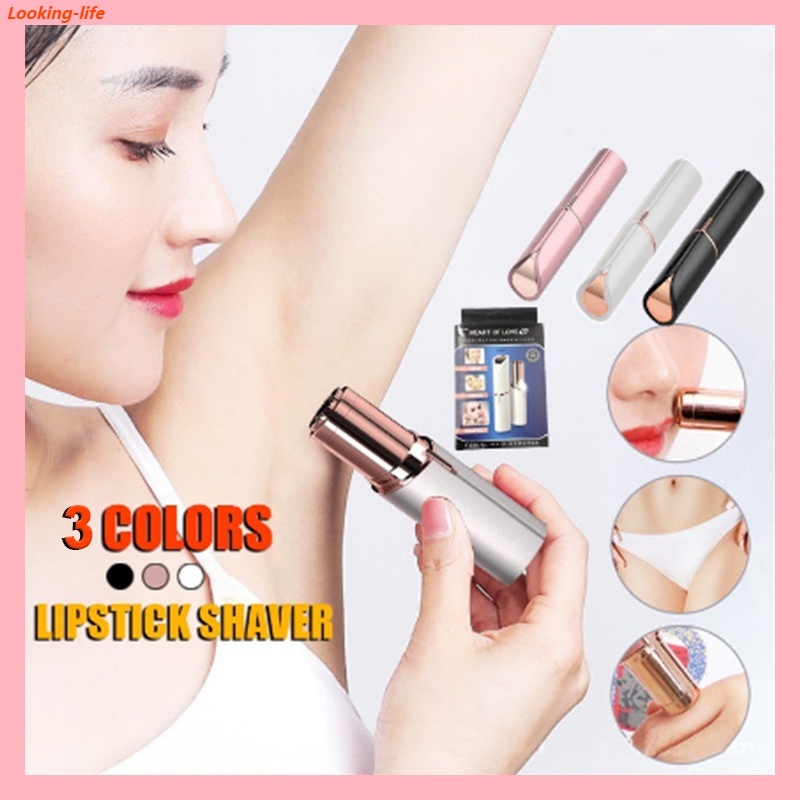 Máy Cạo Lông Thiết Kế Hình Son Môi Nhỏ Gọn Tiện Dụng Dành Cho Nữ- Máy Tỉa Lông Mày Loại Sạc Điện Thẩm Mỹ Cho Phái Đẹp