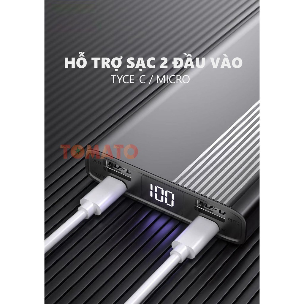 Pin Dự Phòng IBESKY P10L 10.000mAh Màn Hình Hiển Thị % Pin , Chống Nước , Chống va đập tuyệt đối  ( BẢO HÀNH 12 THÁNG )