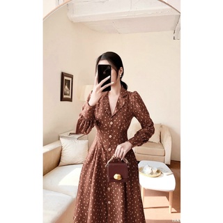 ĐẦM HOA CỔ VEST